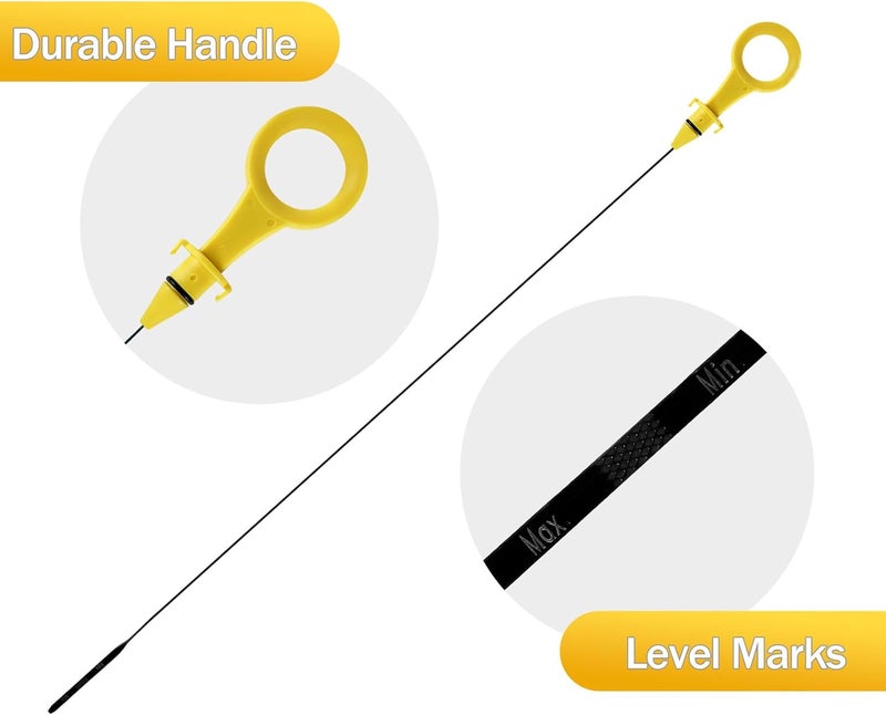 VerRich Car Engine Oil Dipstick Replacement OEM#06H-115-611E Fit for Audi A4 A5 2009-2017 Quattro 2011-2015 Q5 2012-16 Q3 |with 2.0T Car Engine Oil Fluid Dipstick Replacement 06J115611F - Image 3